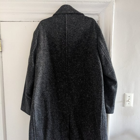 Toast Relaxed Wool Overcoat in Charcoal - Picture 3 of 9